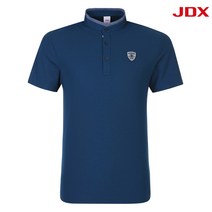 JDX 남성 배색 포인트 헨리넥 티셔츠 X2SMTSM43DB