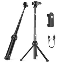 셀루미 클램프 블루투스 셀카봉 삼각대 115CM, 셀루미 클램프 셀카봉