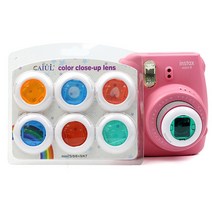 폴라로이드 필름 악세사리 fujifilm instax mini 8897skt 즉석 카메라 용 6pcs 다채로운 캠코더 클로즈업 컬러 렌즈 필터