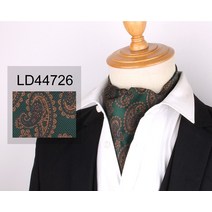 남성 캐슈 넥타이 웨딩 정장 넥타이 ascot scrunch 셀프 영국 신사 넥 타이