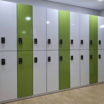 락카장 개인 락커 2단 업소용 캐비넷 사무실 수납장 원목 옷장 개인, 화이트+일반볼키