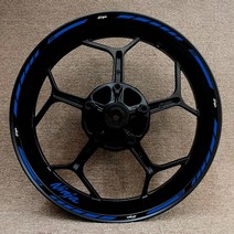 가와사키 오토바이 17 인치 휠 허브 데칼 장식 로고 닌자 125 250 300 400 650 zx-6r 10r 14r 림 반사 스티커, 5-닌자