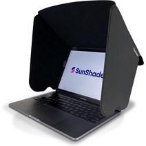 SunShader 3 (NEW) - Laptop Sun Shade Heat Shield & Anti-Glare Privacy Screen (Medium Charcoal Grey, Medium