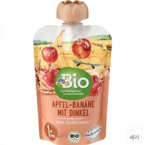 독일 dmBio apple-banana squeezes 디엠 바이오 애플 바나나 스퀴즈 이유식 100g 10개