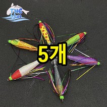 더낚시 UST 틴셀에기 3.0호 5개 세트 이카스테 한치 문어 갑오징어, 4.0호 옥수수 5P