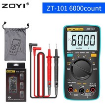 측정 측량도구 캘리퍼 노기스 ZOYI 디지털 멀티 미터 6000 카운트 백라이트 AC/DC 전류계 전압계 옴 ZT-98/, 08 ZT-101 standard