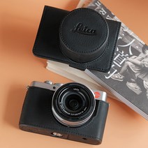 라이카 D-LUX7 라이카D-LUX 109 가죽 케이스 카메라 가방 악세사리 커버 D-LUX109, 블랙 가죽 커버+숄더끈+렌즈커버