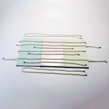 가죽공예부자재 가죽공예재료 뜨거운 판매 모조 진주 가방 스트랩 절묘한 diy 긴 체인, 하얀, 15cm