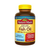 Nature Made 오메가 3 Fish Oil 1200 mg Softgels 120 Ct