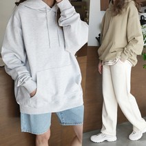 하늘바라기 여성용 유스 3단 쭈리 후드 티