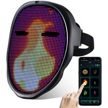 파티룸꾸미기 남편생일선물 핸드 스위칭 스크린 LED 마스크 20풍선 지 지, 3AA battery