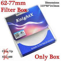 KnightX-FLD UV ND 스타 카메라 렌즈 필터 캐논 소니 니콘 500d d5300 사진 액세서리 2000d d70 400d 700d dslr 세트, 62-77mm Filter Box_77mm