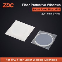 ZDC 섬유 레이저 보호 렌즈 창 IPG LightWELD 기계용 20x1.5mm 10 개/묶음, 01 20x1.5mm