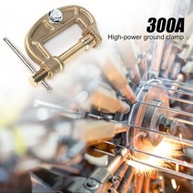 인두기 300A Ground Clamp High Power Brass Welding Electrode Holder G-shaped Cable Clip Replacement f, 한개옵션0