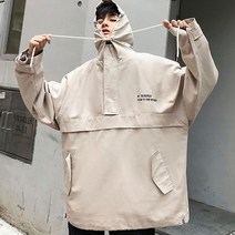 RW4AE999 반집업 바람막이 후드 남여공용 커플 아노락 남성자켓 올드스쿨