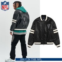NFL 플래그 레이더스 레더 바시티 자켓 F224MPD216 11
