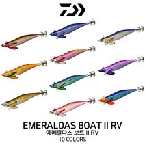 다이와 에메랄다스 보트2 RV 팁런 에기 한국다이와, 3-25 마블-모스 그린, 1개