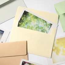 파스텔 청첩장 엽서봉투 100장입, 브라운