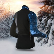 [도디치] DODICI 벨벳쏠라와펜 방풍쟈켓 블루 겨울 자켓 방풍 기모 융 사이클 동계용