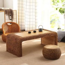 다과상 라탄 차탁 연화반 호족반 자개상 전통 자상, A 다과용 탁자 40x38x30CM