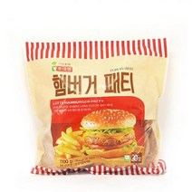 햄버거패티 미롯데푸드 1.1KG 식자재 장보기, 1개, 단품