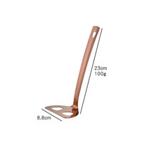 1 /2Pcs 감자 분쇄기 스테인레스 스틸 부드럽게 으깬 감자 과일 야채 도구 프레스 크러셔 주방 도구, B-Rose Gold L