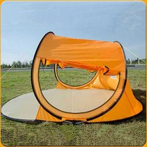 4-6인용 초대형 자동 야외 해변 텐트 휴대용, (4-5인 약간의 원단불량) 일반자외선크림