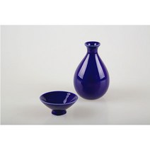 [요리하는남자들] 토우가 도쿠리 300ml 사케병 / 사케잔 (4종 컬러), 청백색 사케 잔