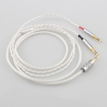 Audiocrast 8 코어 실버 도금 OCC 이어폰 케이블 포커스 클리어 Elear Elex Elegia Stellia, 01 3.5mm 3 pole_02 1m