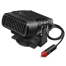 차량용 온풍기 자동차 히터 12v24v 500w 휴대용 360 학위 조절 전기 히터 냉각 팬 공기 청정기 앞 유리 서리 제거 서리 제거 장치, 12v
