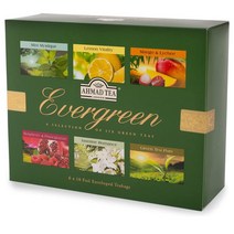 Ahmad Tea Green Tea Selection Pack Green teas 아마드 티 그린티 셀렉션 팩 6가지맛 60개입 2팩