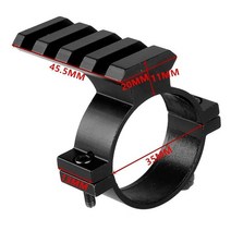 banggood 35mm 튜브 링 스코프 손전등 레이저 시력 20mm weaver picatinny 레일 마운트 배럴 어댑터 알루미늄 사냥 액세서리