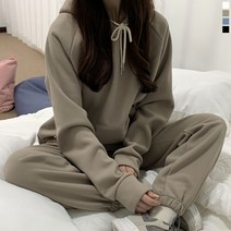 티데일리 남녀공용 또미 기모 후드티 + 조거팬츠 세트 빅사이즈 상하의 SET