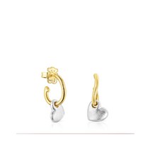 [TOUS]Two tone Luah heart earrings/귀걸이/111363520