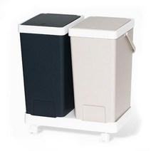 이동식 손잡이 원터치 분리수거함2P W - 51668EA, 본상품선택