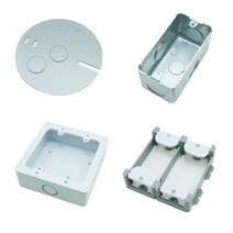 평카바 매립 철 아울렛 박스 PVC 노출 박스 석고보드 보조대, 25-2.주물 콘센트박스 2개용 1방 22mm
