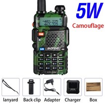 토끼무전기 미니무전기 듀얼 밴드 양방향 라디오 baofeng uv 5r 워키 토키 128ch vhf uhf fm vox ham cb 라디오 야외 인터폰 무선 워키 토키 12, 상자가있는 5w 캠, 호주 표준