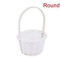 러드리백 세탁바구니 세탁망 옷장 데스크탑 보관 바구니 뚜껑 손수 만든 씨 그래스 짠 스낵 장난감 주최자 세탁 다목적 조직 상자, 04 Round