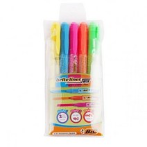 빅 브라이트라이너 트윈형광펜5색세트.1세트, 본상품선택