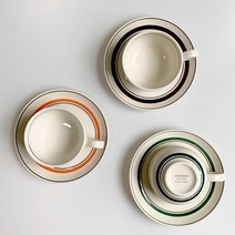 카네수즈 스노우톤 홍차잔세트 185ml, 그린, 1세트