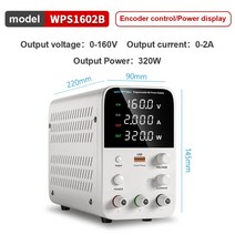 Wanptek 실험실 작업대 전원 공급 장치 30V 10A 조정 DC 프로그래밍 메모리 기능 스위칭, 05 160V 2A