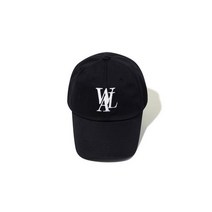 WOOALONG Signature Logo ball cap BLACK
