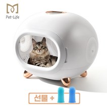Pet Life 펫드라이룸 항온 고양이집 저소음 한국표준플러그 건조 강아지 드라이기 PLHG-03, 흰색