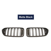 bmw그릴 2pcs 앞 신장 6 시리즈 gt g32 630i 640i 640i 620d, 매트 블랙