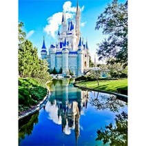 보석십자수 창업 도구 풍경 건물 사전 인쇄 11CT 크로스 스티치 자수 전체 키트 공예 수공예 바느질 다른, HMA75576_40x50cm_11CT 면사