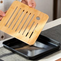 다판 퇴수통 대나무차판 다도