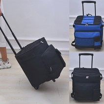보온 보냉 캠핑 차박 아이스박스 캐리어 캠핑장냉장고, 블랙