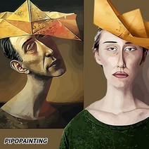 피포페인팅 DIY 명화그리기 유화그리기 세트 F131 모딜리아니 그림그리기, 단품