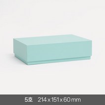 고급 선물 상자 5호 답례품 싸바리 패키지 기프트 포장 무지 국산 케이스, 민트 1개