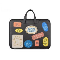 싱쿨 노트북 가방 다층 파우치 13인치 14인치 15인치 16인치, 블랙